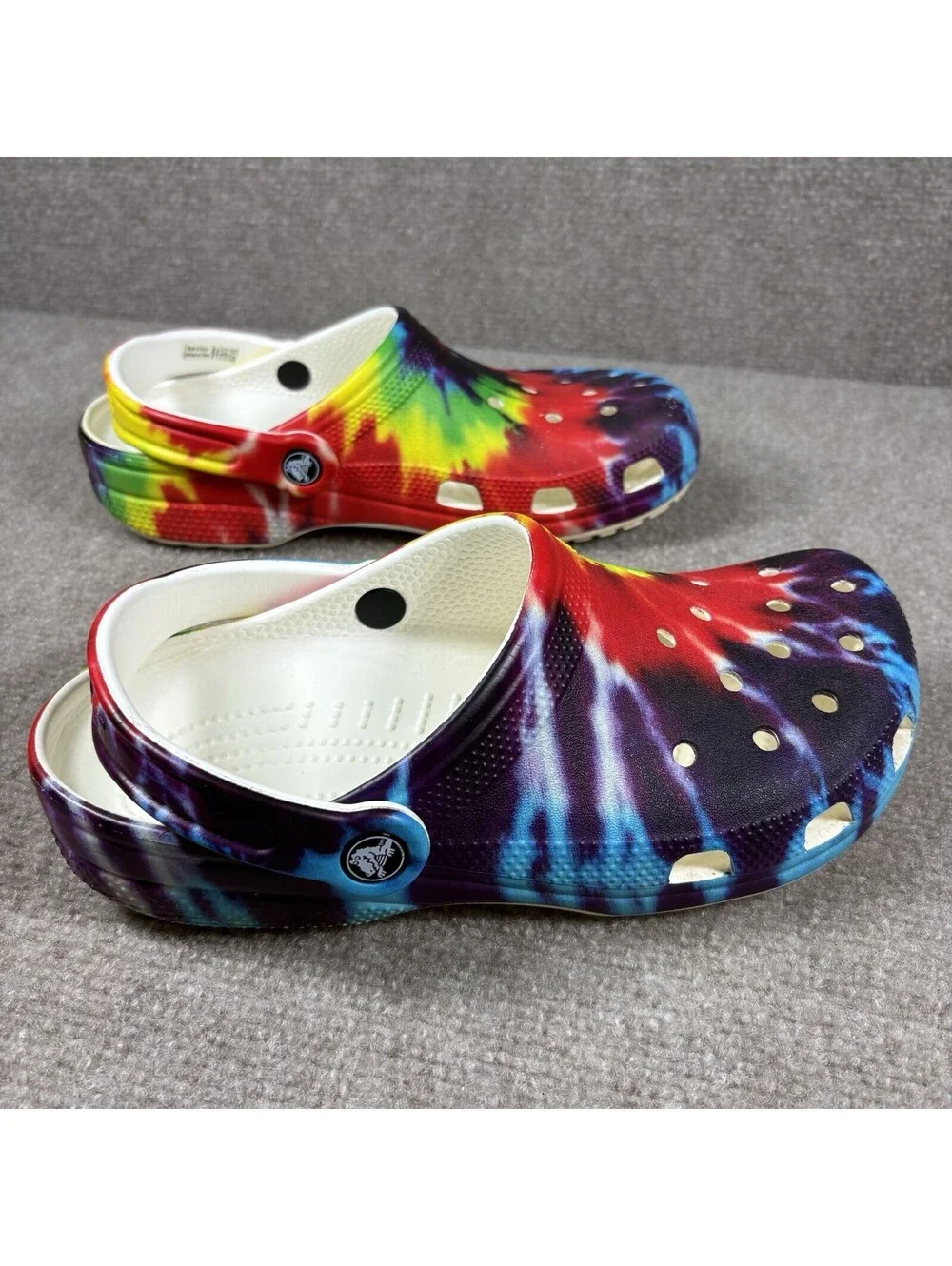 Crocs Classic Tie Dye Clogs Men's 6 Womens 8 Outdoor Gardening Comfort